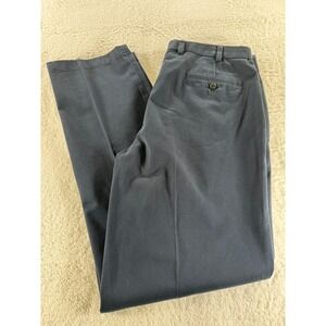 Brooks Brothers Advantage Chino Clark‎ Mens 36X34 Navy Blue Dress Pants